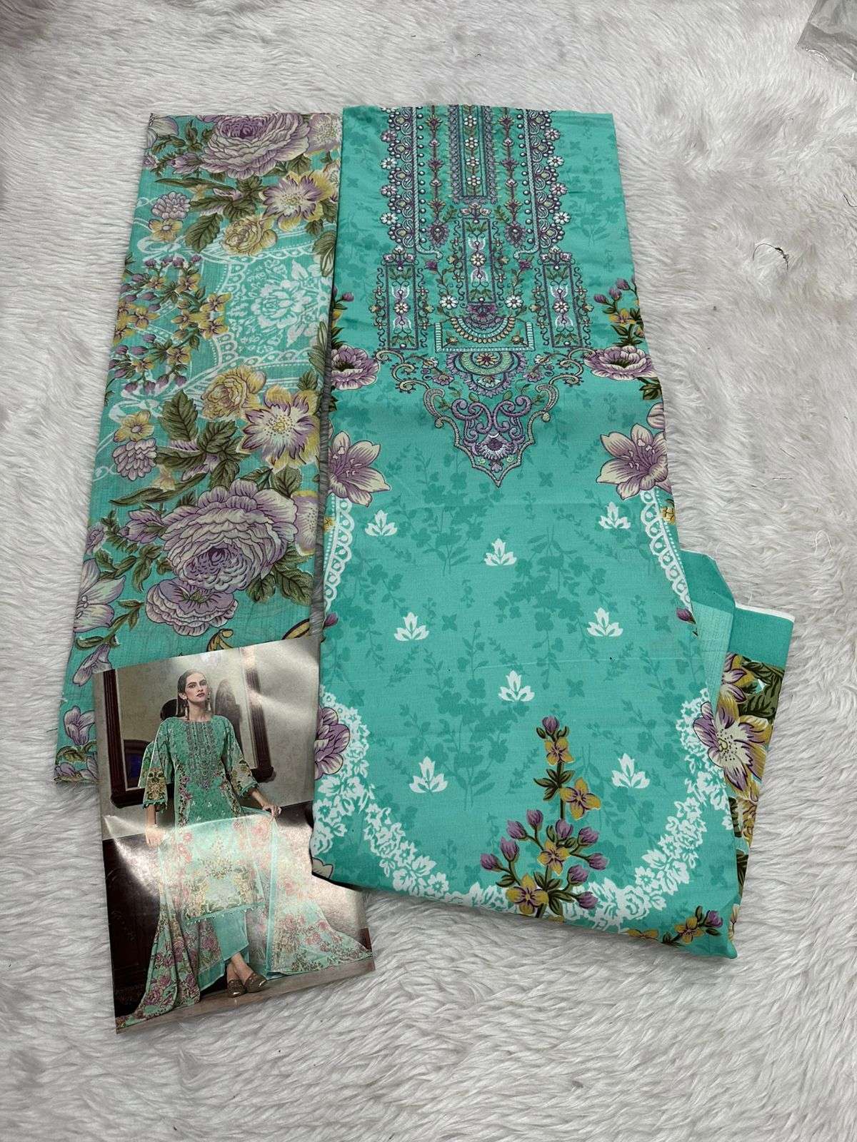 Falah Premium Cotton Collection Code - 26022 By Falah Designer - 01 - 08