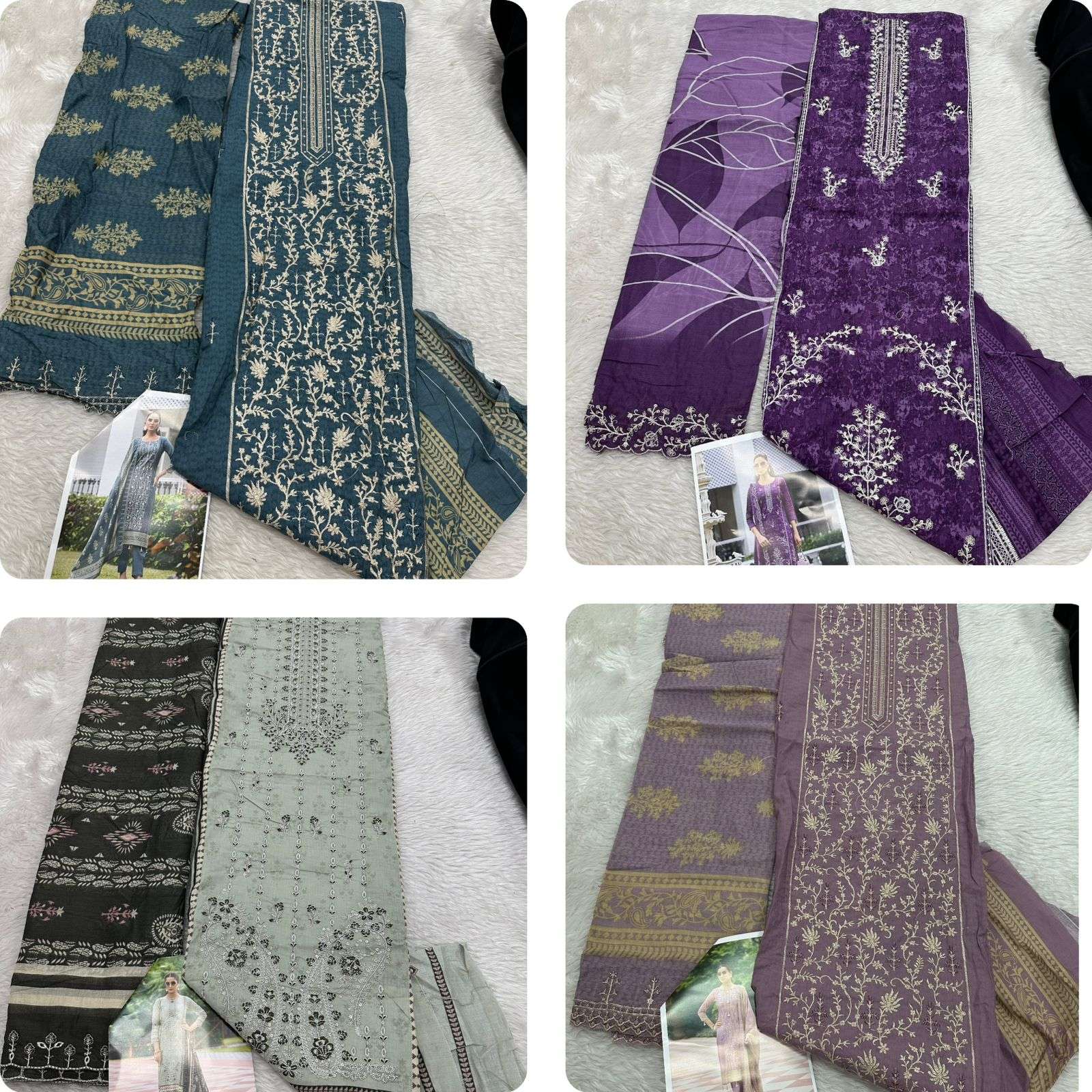 Falah Premium Cotton Collection Code - 26027 By Falah Designer - 01 - 04