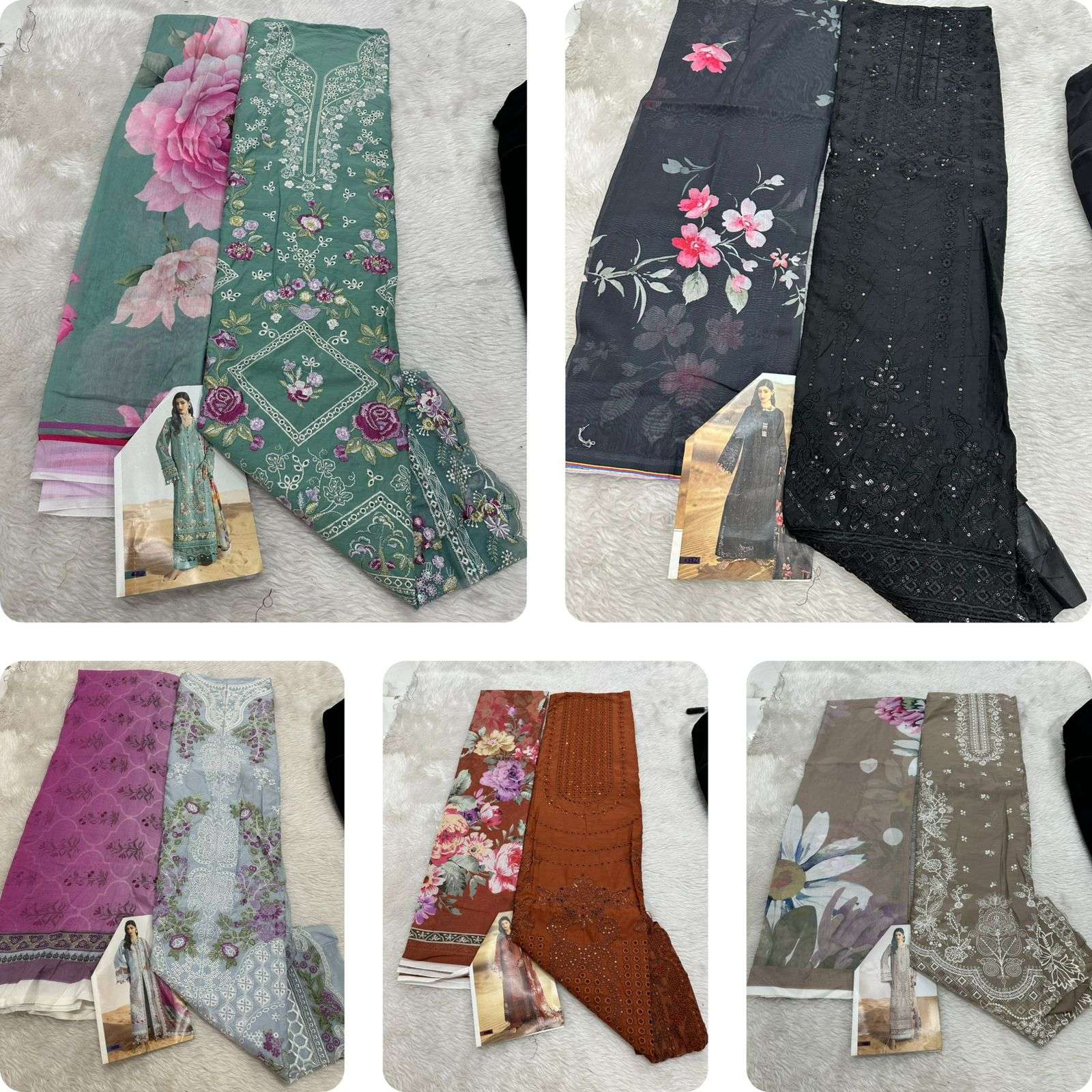 Falah Premium Cotton Collection Code - 26030 By Falah Designer - 01 - 05 A