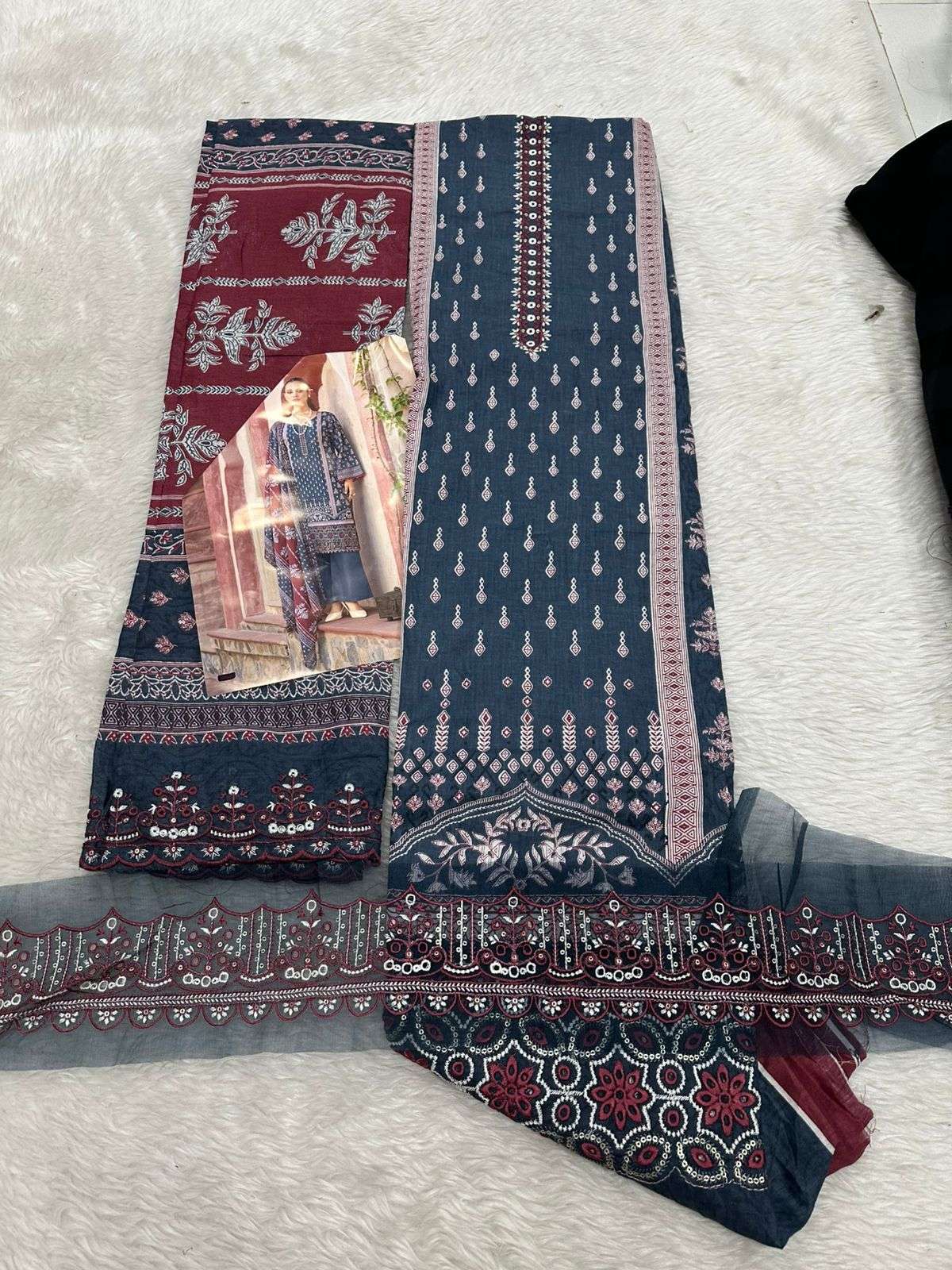 Falah Premium Cotton Collection Code - 26033 By Falah Designer - 03