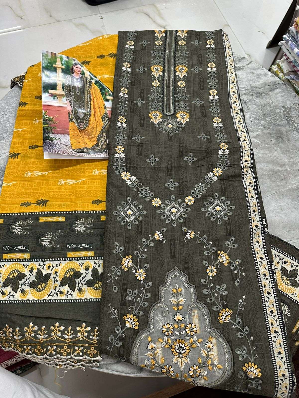  Falah Premium Cotton Collection Code - 26036 By Falah Designer Suits - 05