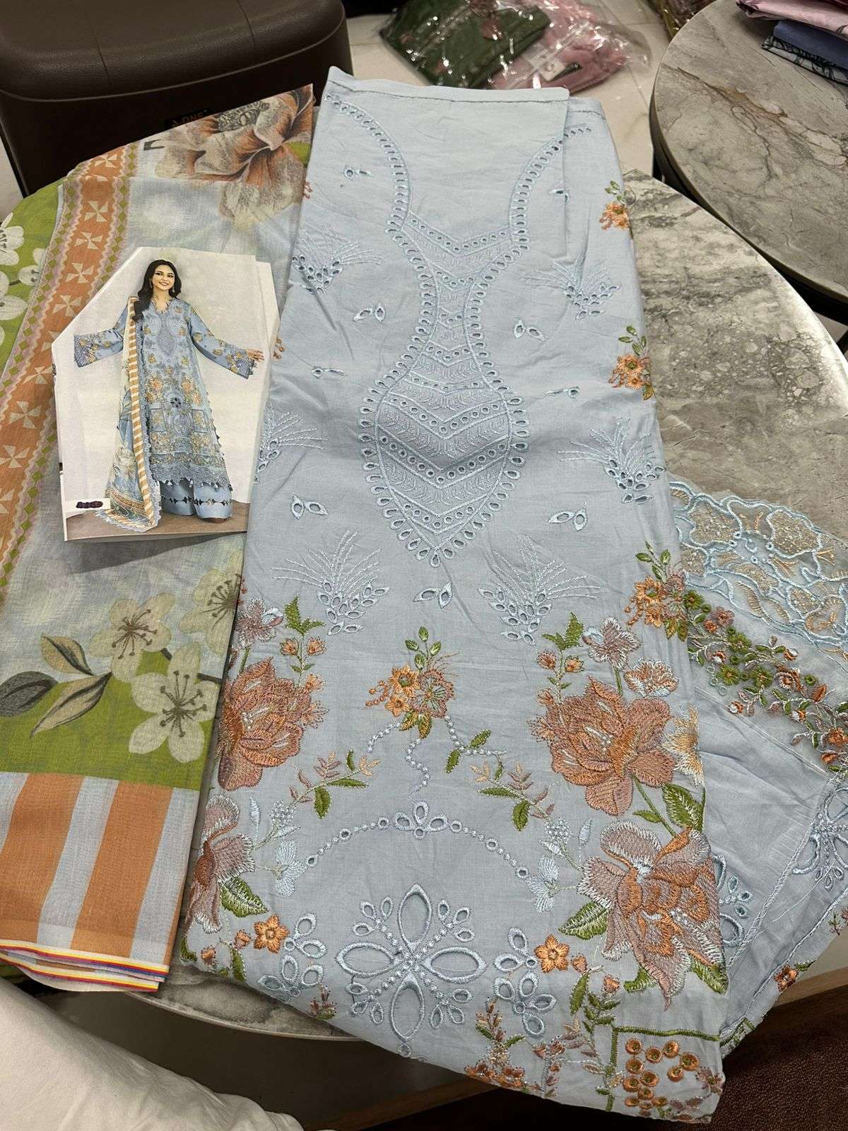 Falah Premium Cotton Collection Code - 26039 By Falah Designer Suits - 01