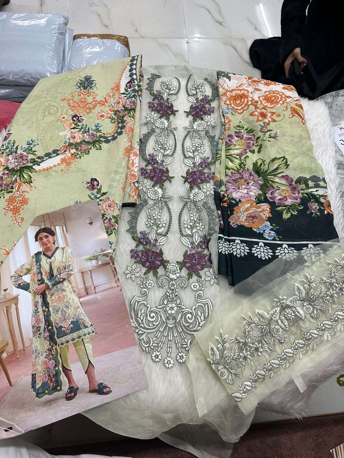 Falah Premium Cotton Collection Code - 26043 By Falah Designer Suits - 03