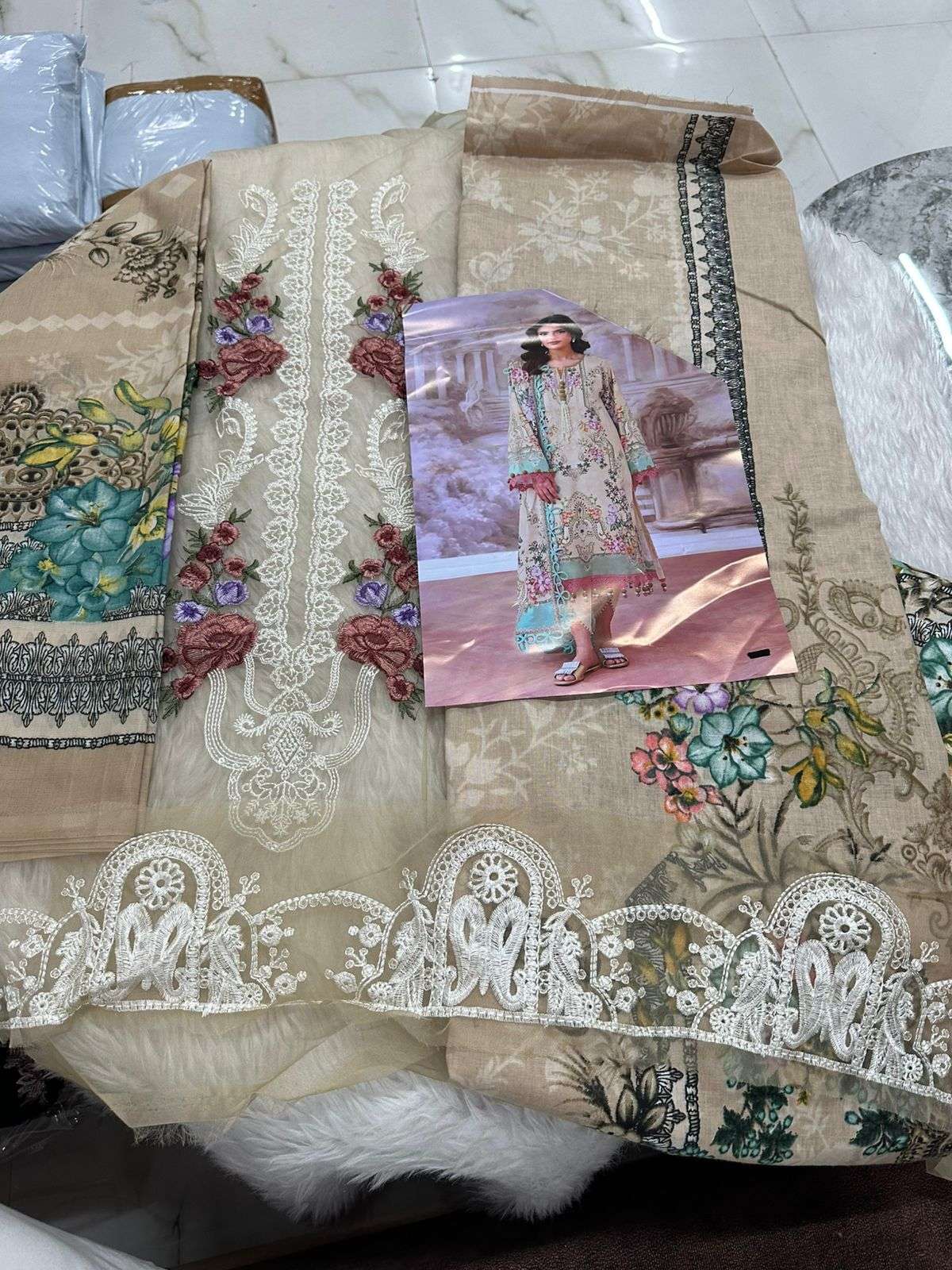 Falah Premium Cotton Collection Code - 26043 By Falah Designer Suits - 07