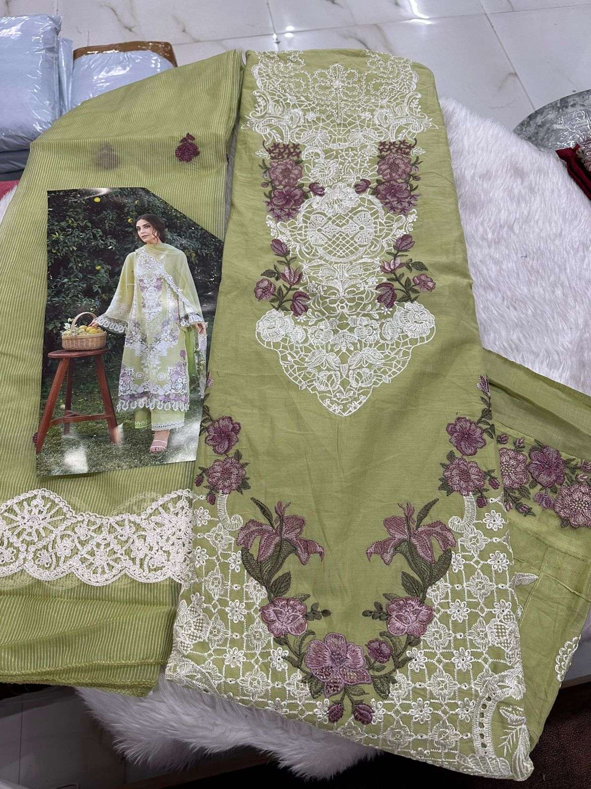 Falah Premium Cotton Collection Code - 26044 By Falah Designer Suits - 01