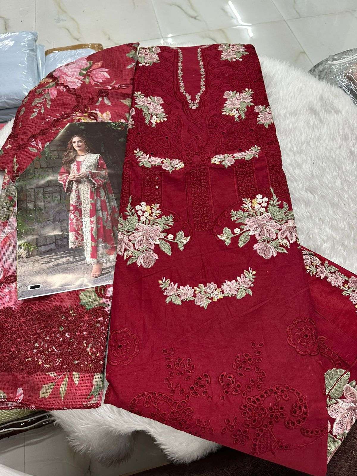 Falah Premium Cotton Collection Code - 26044 By Falah Designer Suits - 03