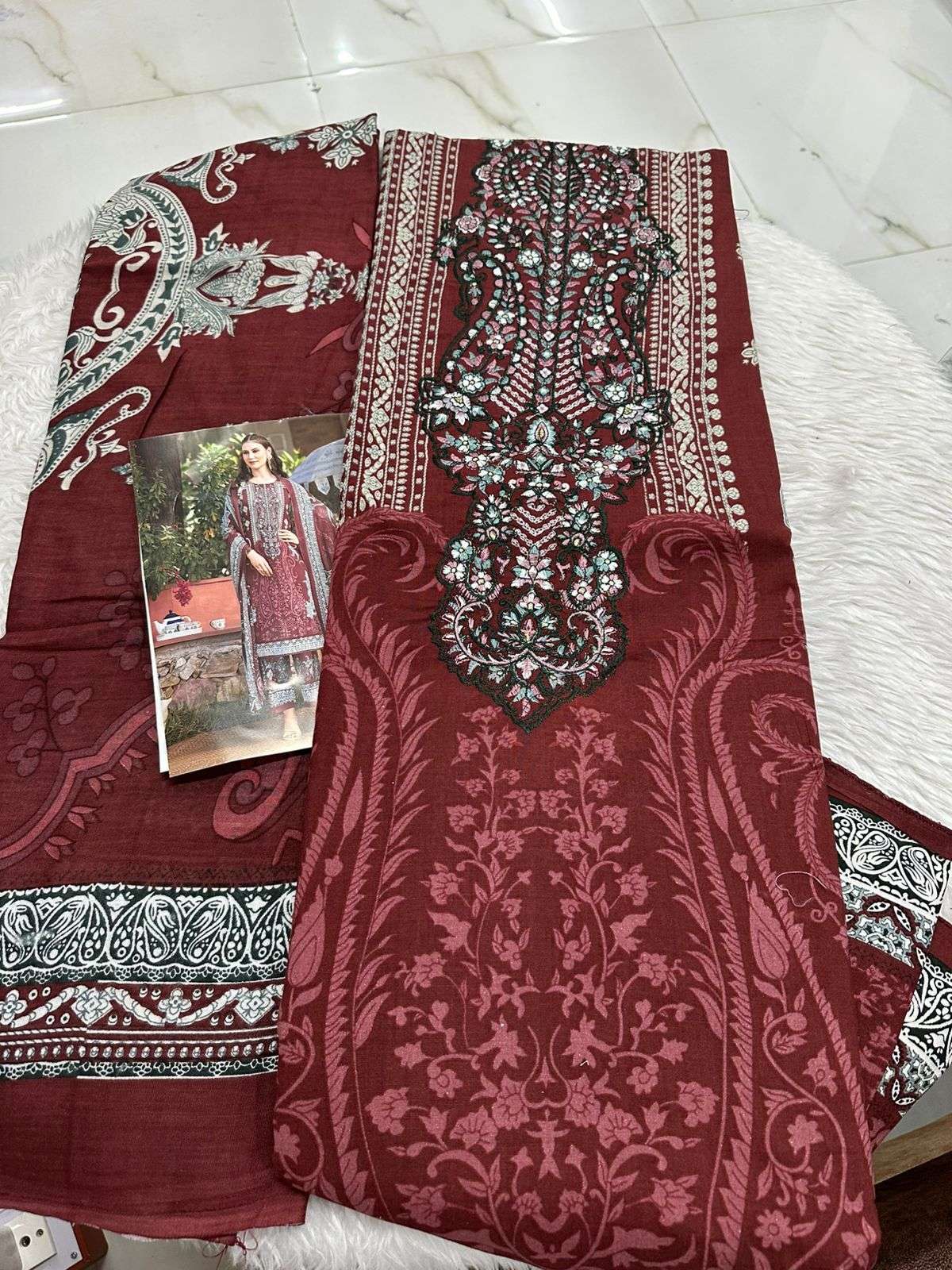 Falah Premium Cotton Collection Code - 26050 By Falah Designer Suits - 05