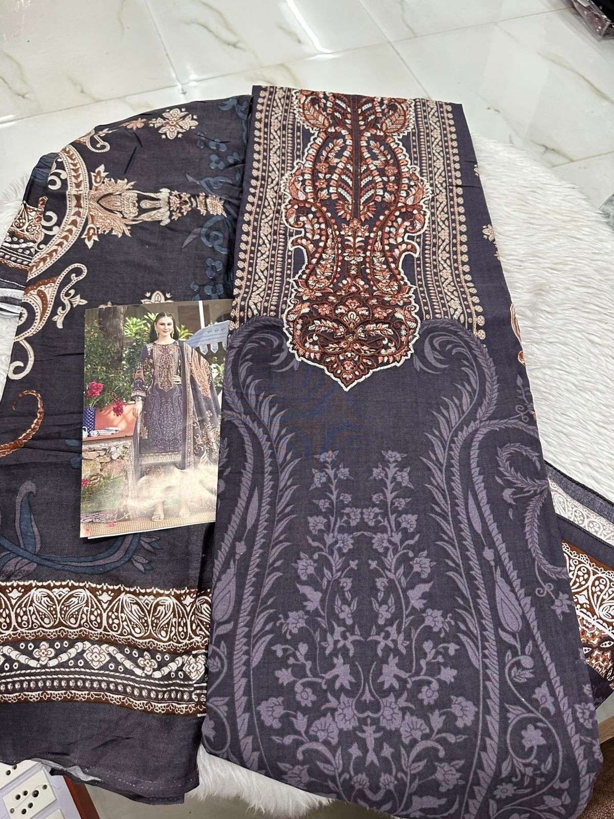 Falah Premium Cotton Collection Code - 26050 By Falah Designer Suits - 06