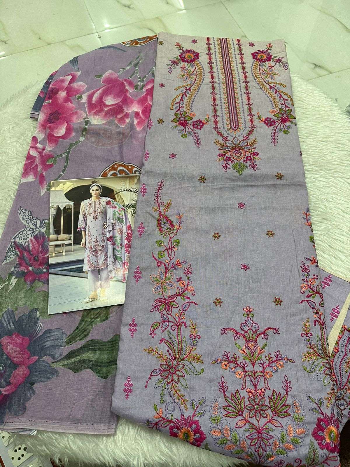 Falah Premium Cotton Collection Code - 26051 By Falah Designer Suits - 01