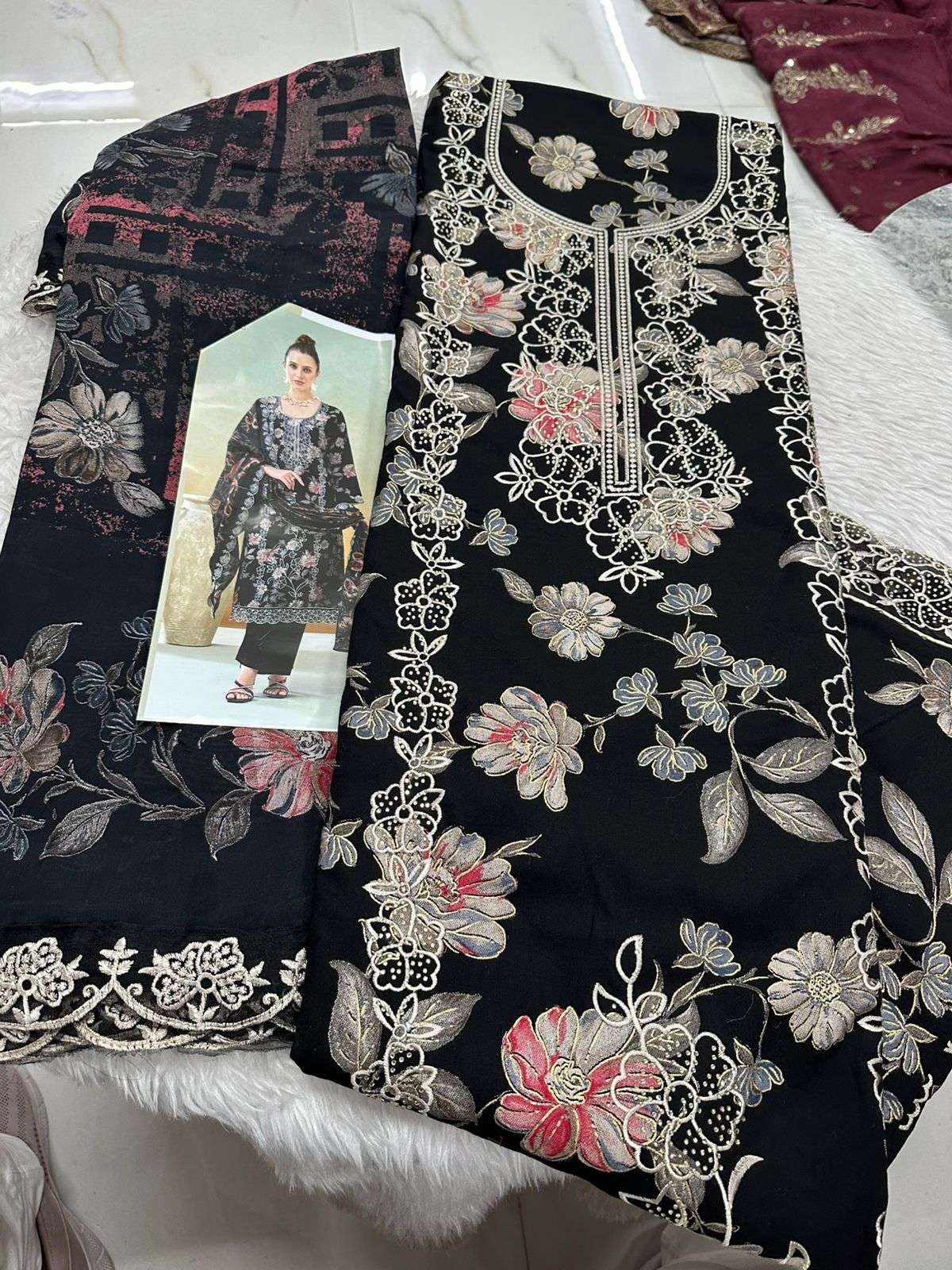 Falah Premium Cotton Collection Code - 26052 By Falah Designer Suits - 05