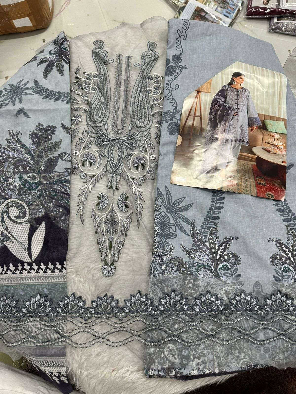 Falah Premium Cotton Collection Code - 26055 By Falah Designer Suits - 07