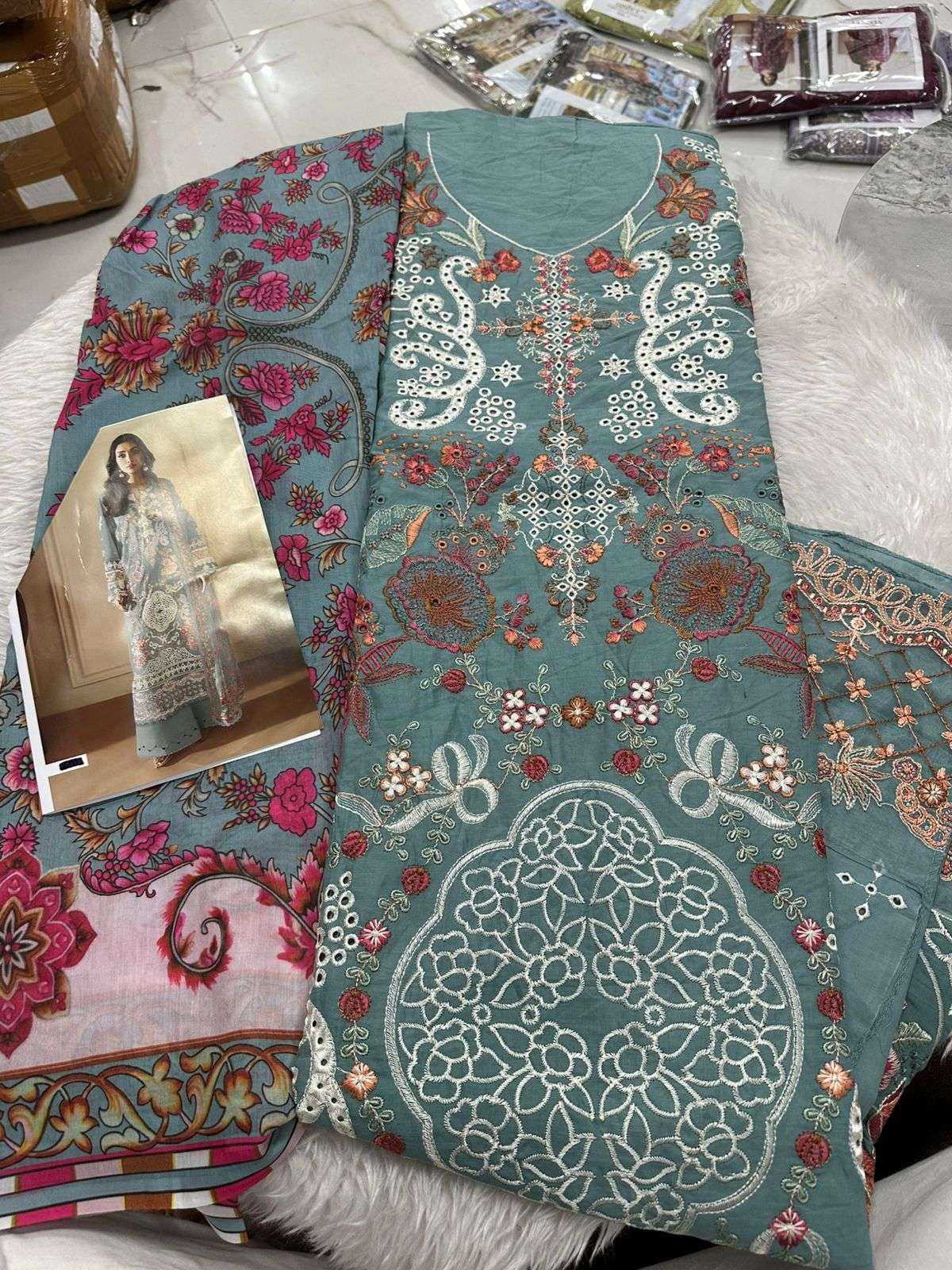 Falah Premium Cotton Collection Code - 26056 By Falah Designer Suit - 01