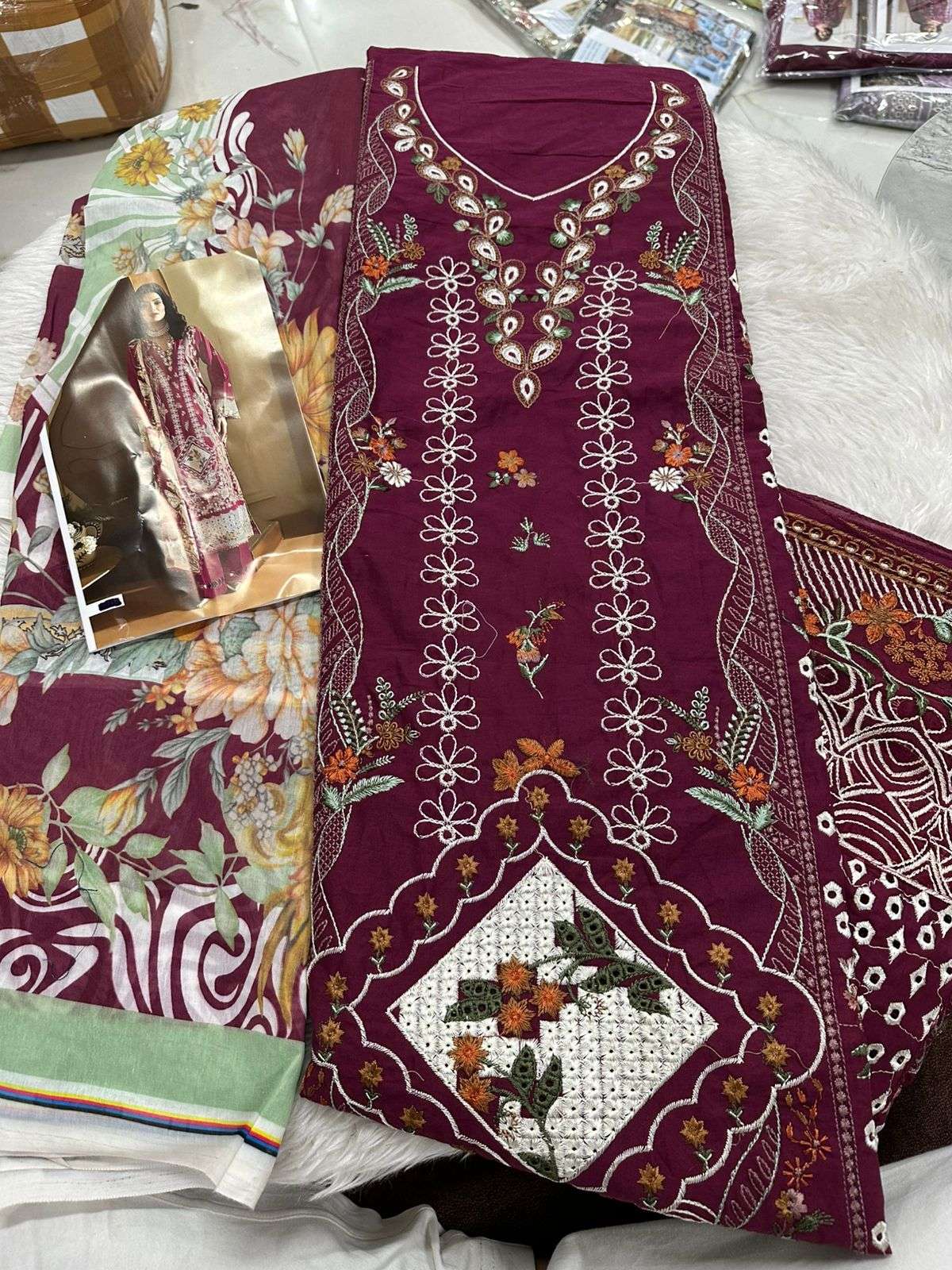 Falah Premium Cotton Collection Code - 26056 By Falah Designer Suit - 06