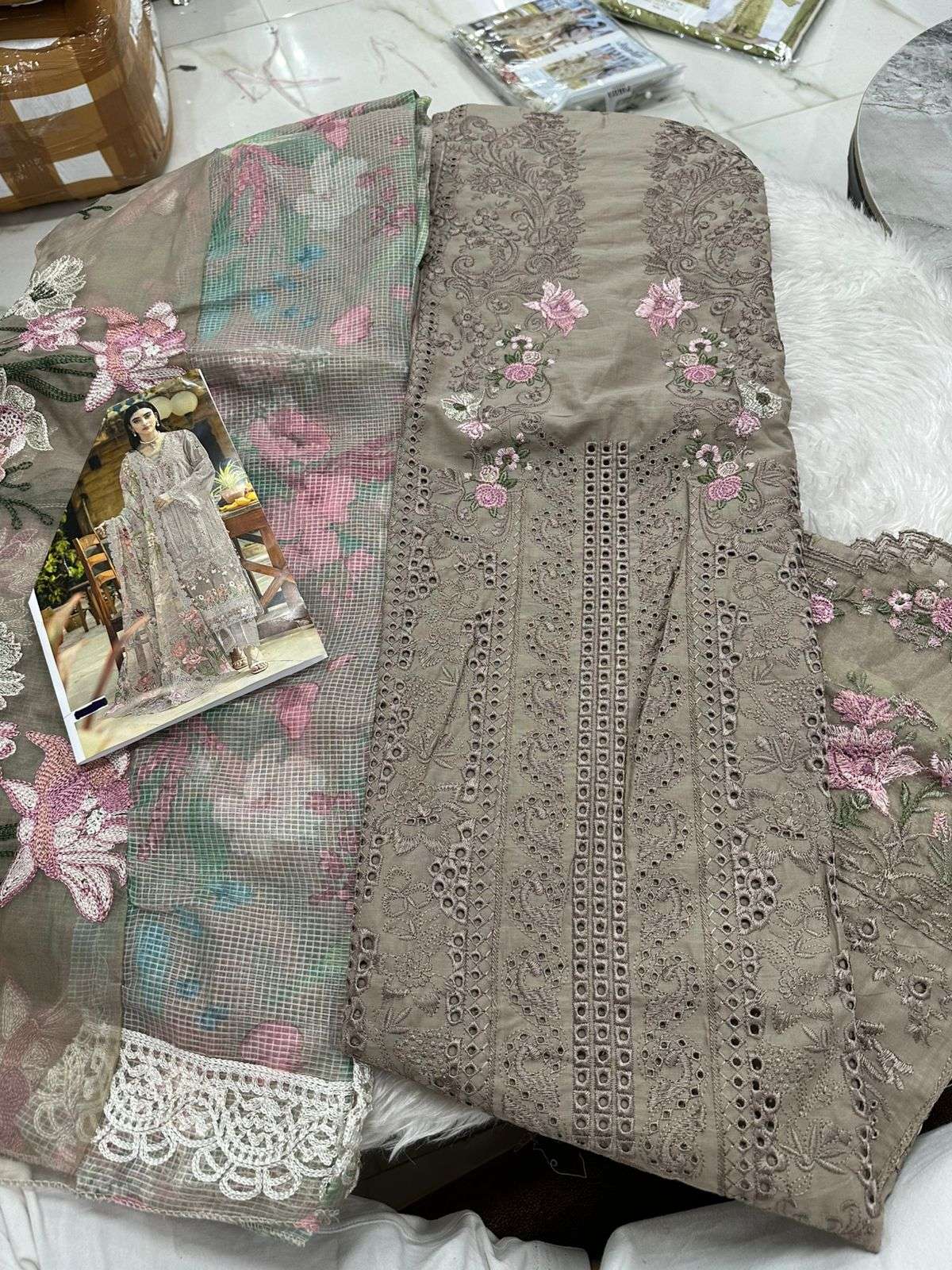 Falah Premium Cotton Collection Code - 26057 By Falah Designer Suits - 01 - 04