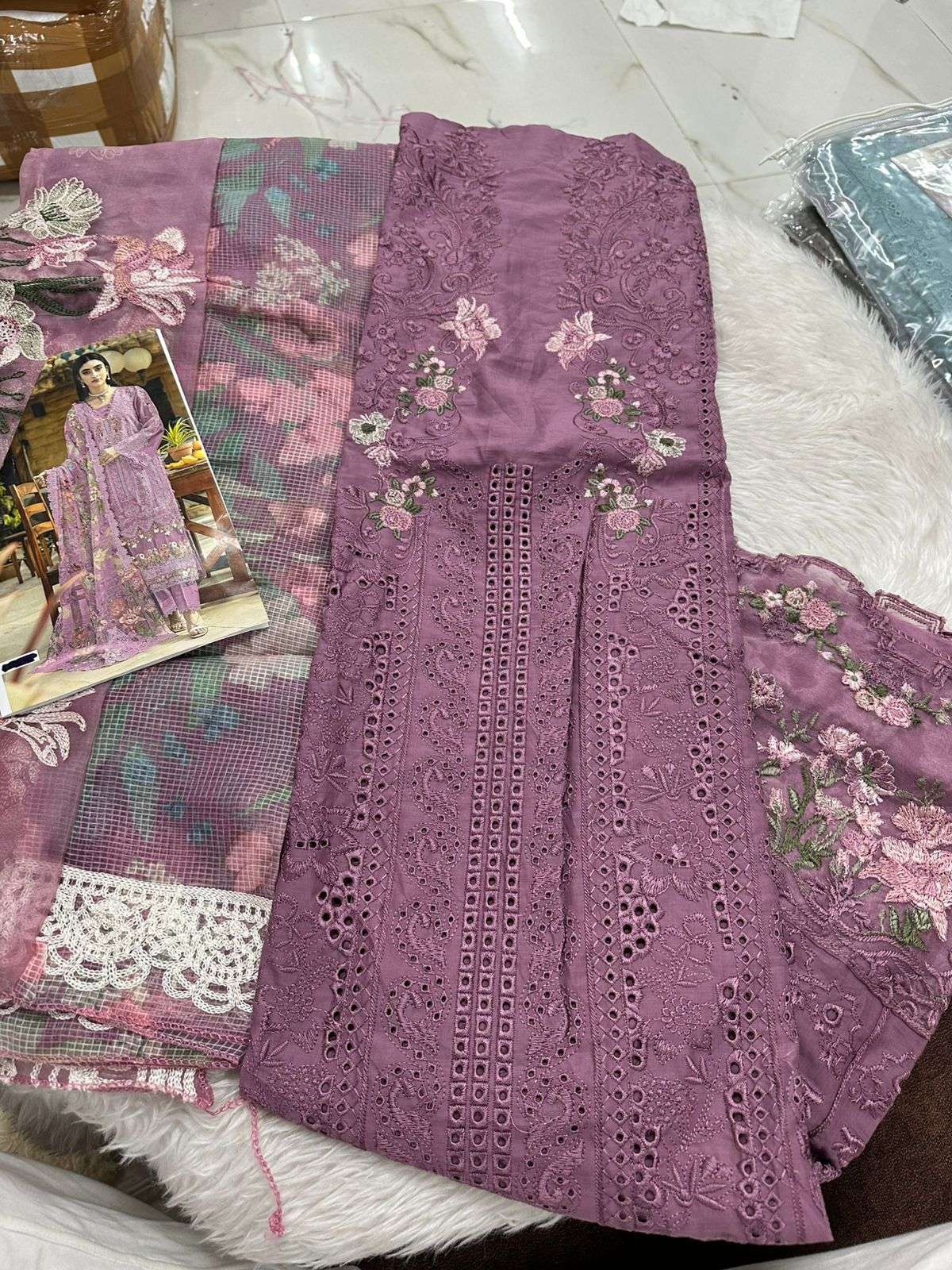 Falah Premium Cotton Collection Code - 26057 By Falah Designer Suits - 03