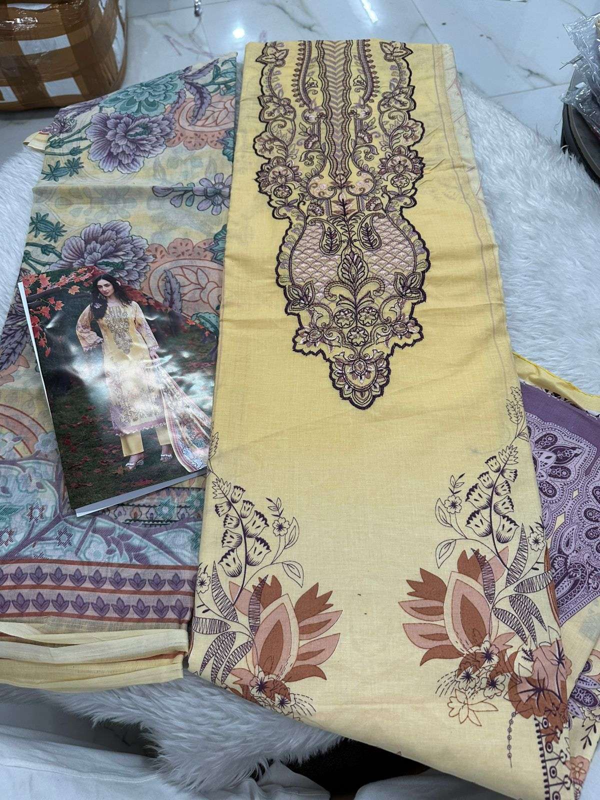 Falah Premium Cotton Collection Code - 26059 By Falah Designer Suits - 06