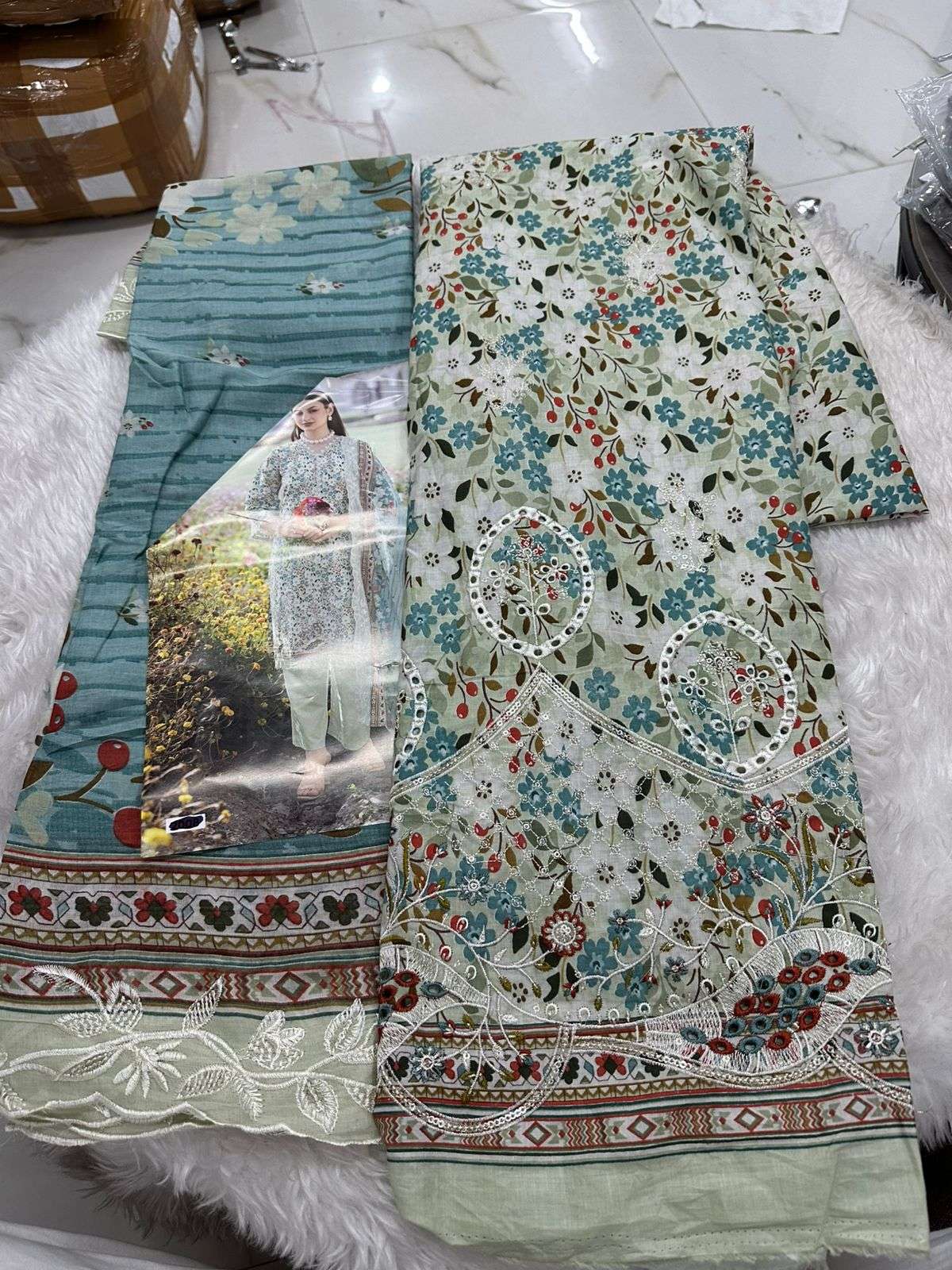 Falah Premium Cotton Collection Code - 26061 By Falah Designer Suits - 03