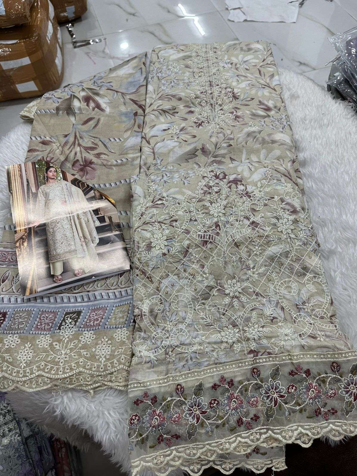 Falah Premium Cotton Collection Code - 26062 By Falah Designer Suits - 03