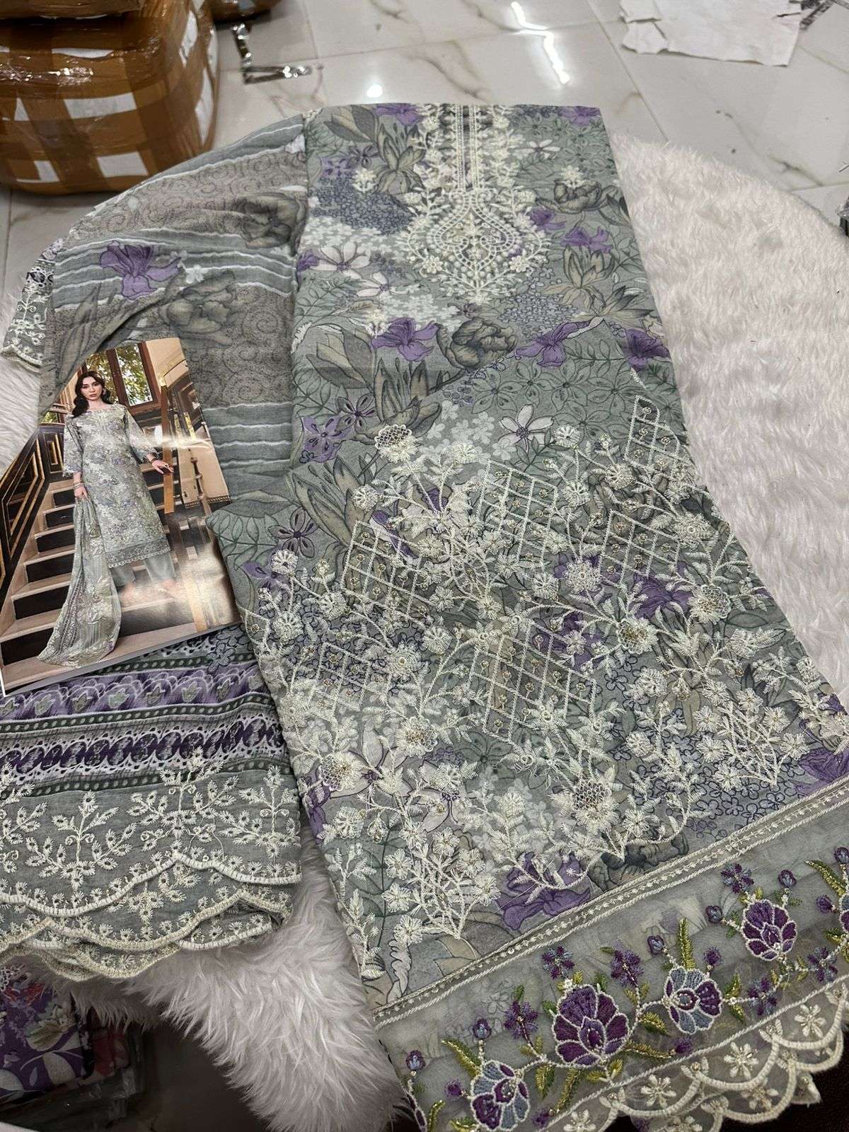 Falah Premium Cotton Collection Code - 26062 By Falah Designer Suits - 04