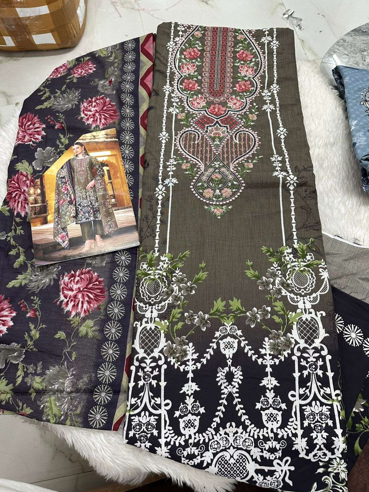 Falah Premium Cotton Collection Code - 26063 By Falah Designer Suits - 01 - 08