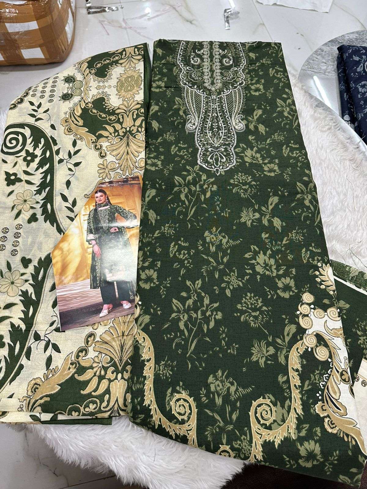 Falah Premium Cotton Collection Code - 26063 By Falah Designer Suits - 07