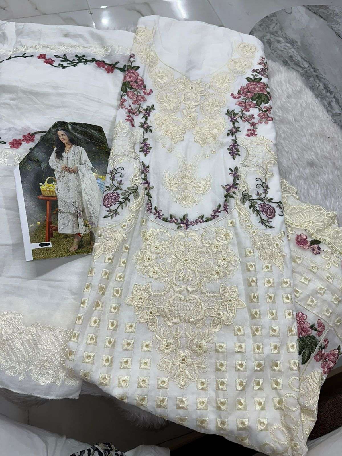 Falah Premium Cotton Collection Code - 26064 By Falah Designer Suits - 01 - 06 B