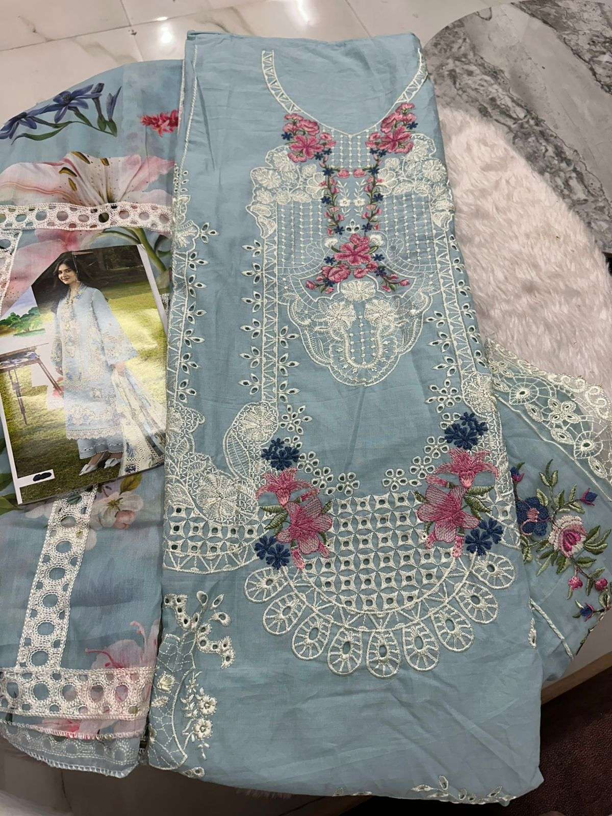 Falah Premium Cotton Collection Code - 26064 By Falah Designer Suits - 01