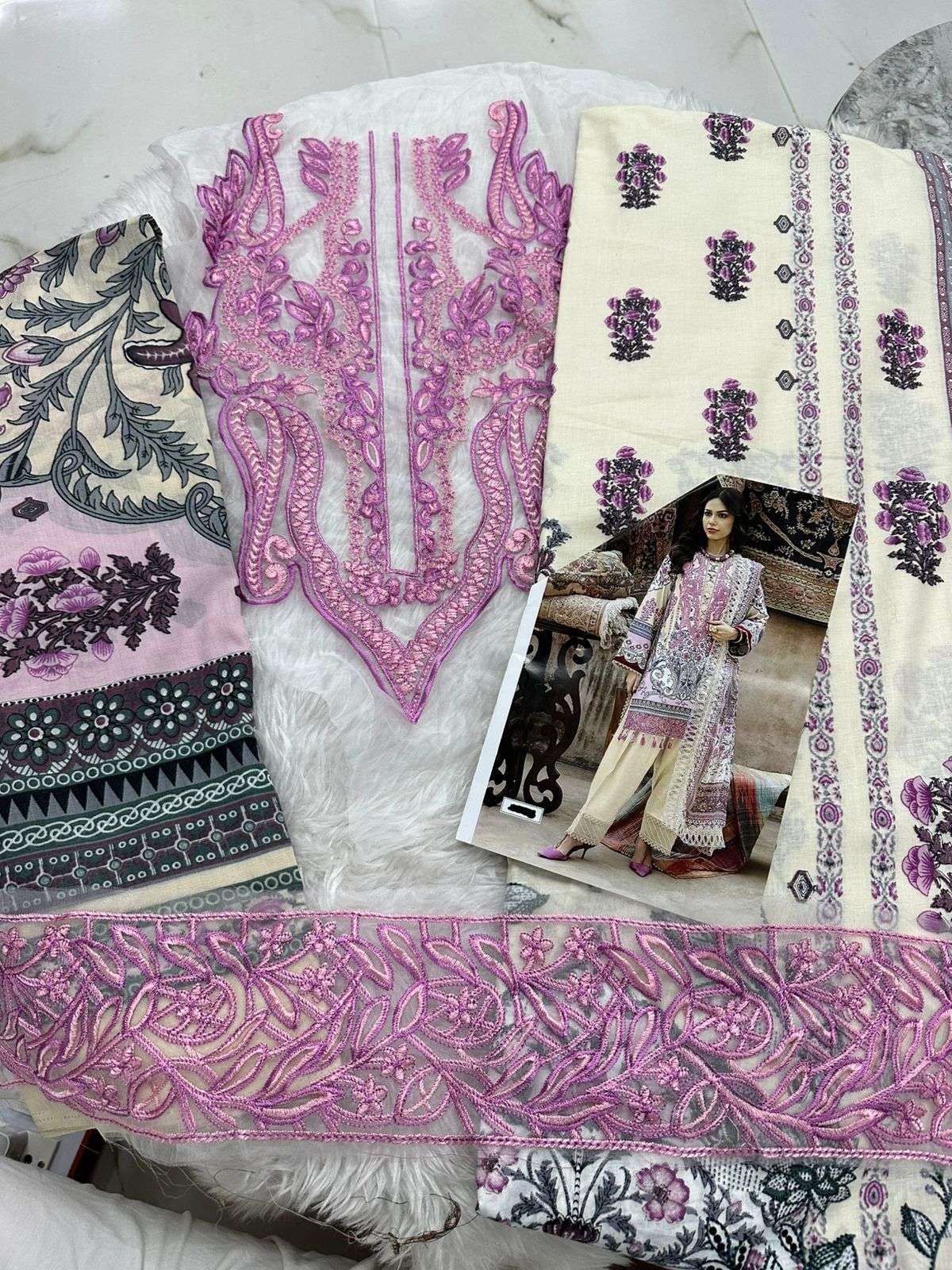 Falah Premium Cotton Collection Code - 26065 By Falah Designer Suits - 01