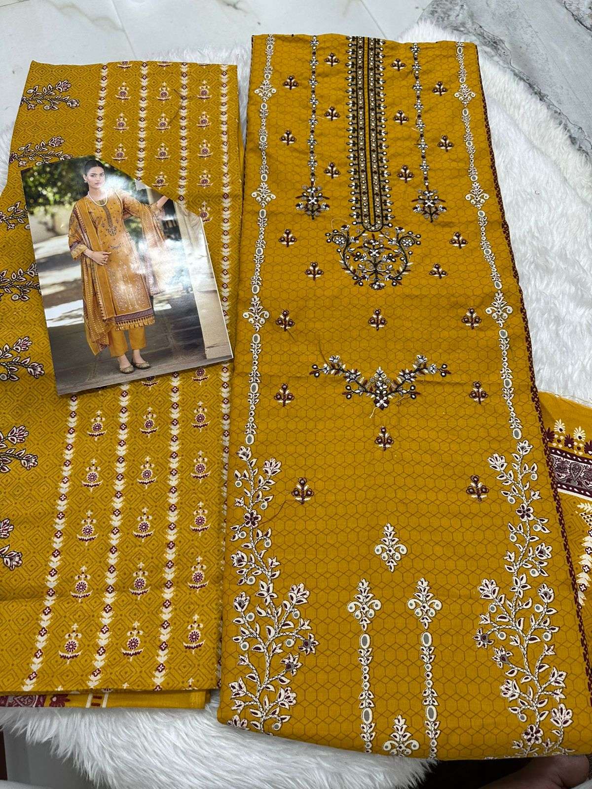 Falah Premium Cotton Collection Code - 26066 By Falah Designer Suits	 - 04