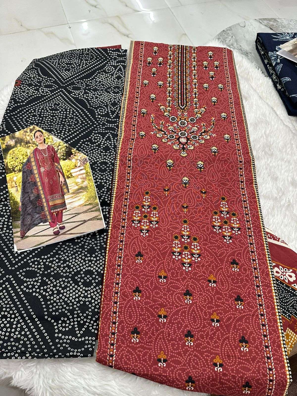 Falah Premium Cotton Collection Code - 26066 By Falah Designer Suits	 - 08