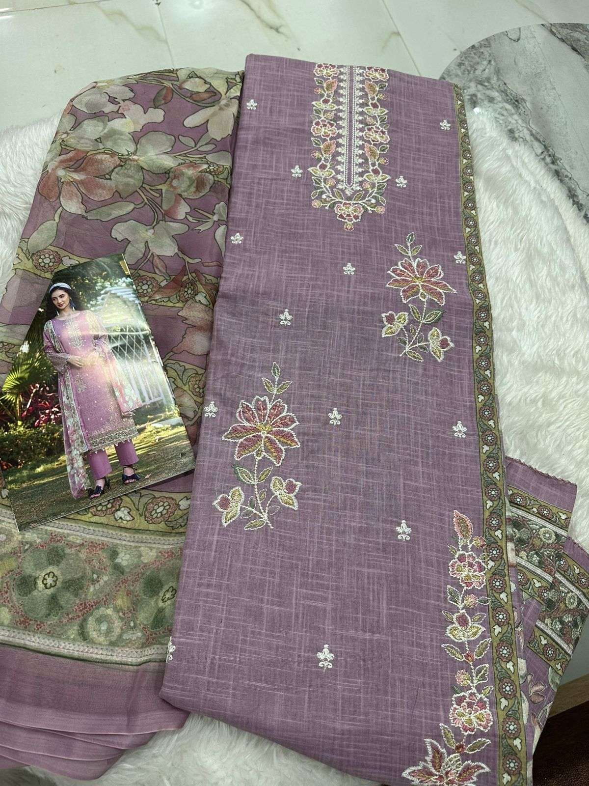 Falah Premium Cotton Collection Code - 26067 By Falah Designer Suits - 01 - 06