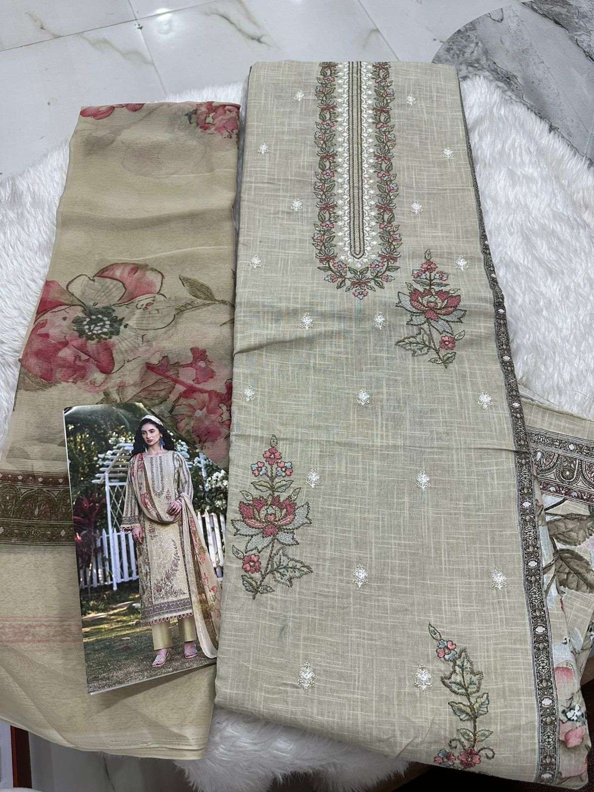 Falah Premium Cotton Collection Code - 26067 By Falah Designer Suits - 05