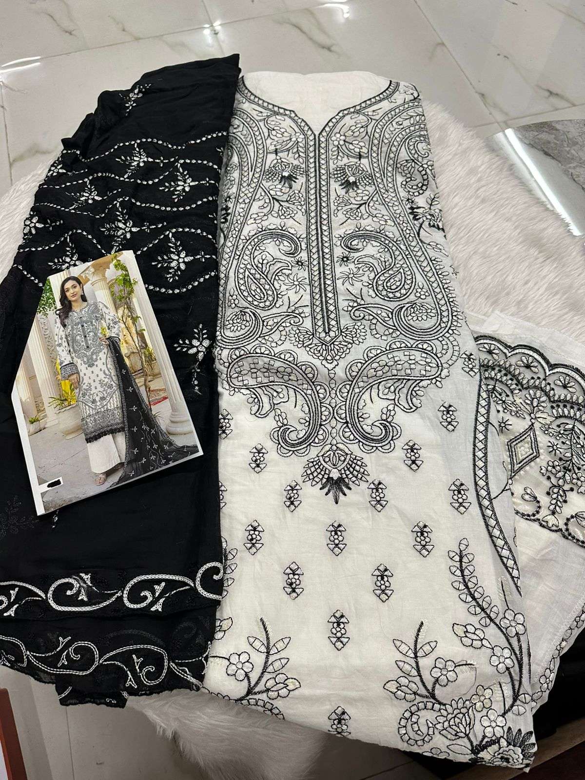 Falah Premium Cotton Collection Code - 26068 By Falah Designer Suits - 01