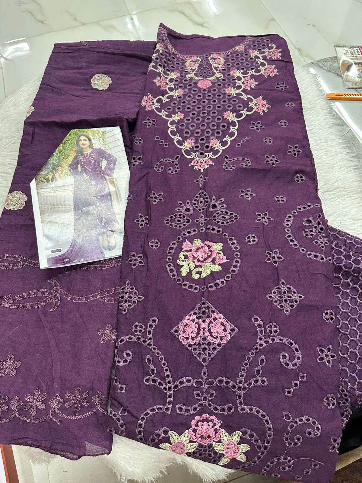 Falah Premium Cotton Collection Code - 26068 By Falah Designer Suits - 05
