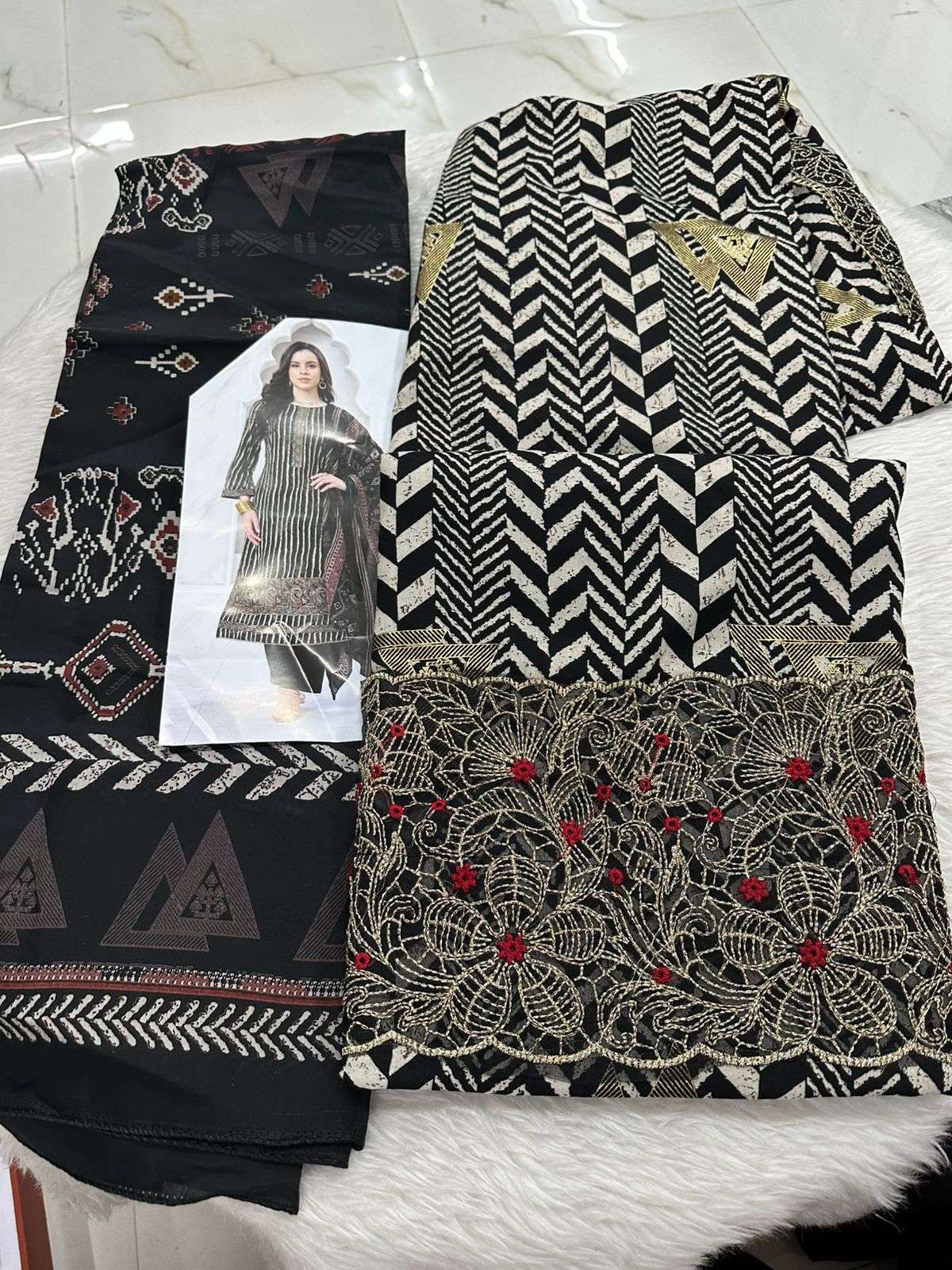 Falah Premium Cotton Collection Code - 26069 By Falah Designer Suits - 04