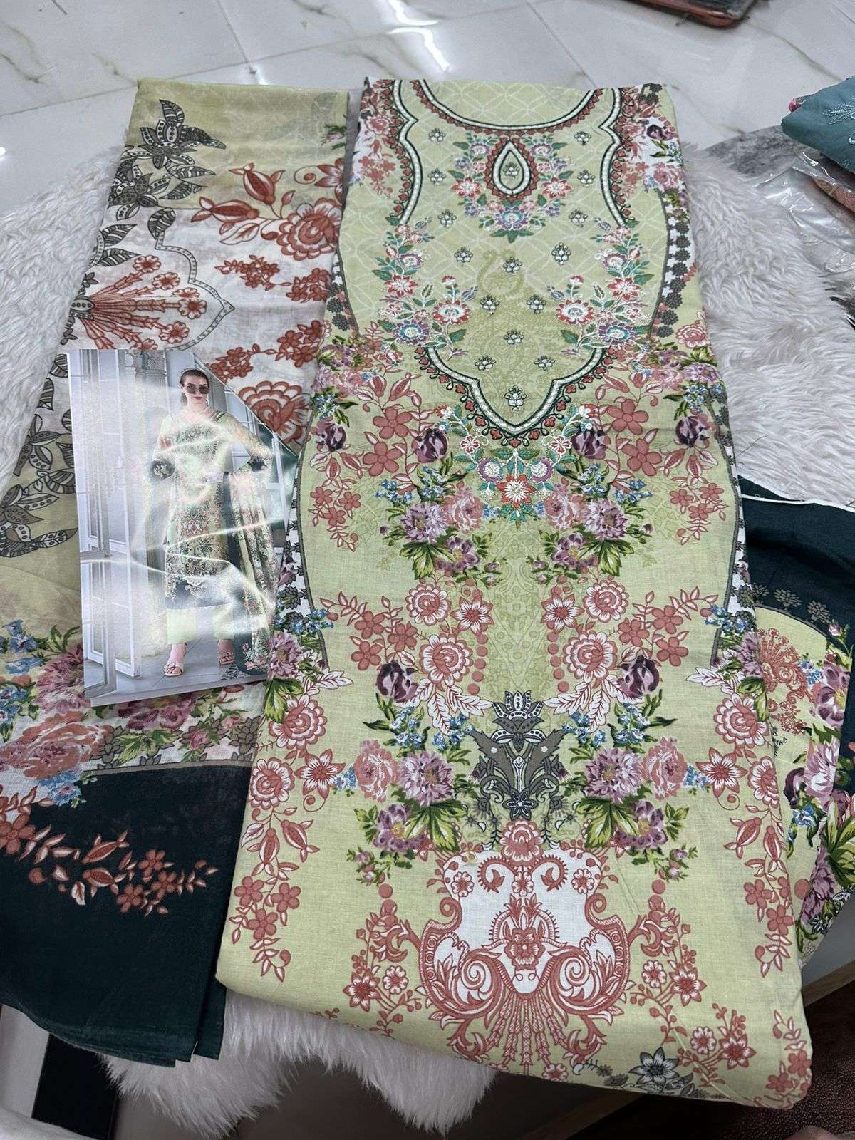 Falah Premium Cotton Collection Code - 26072 By Falah Designer Suits - 01