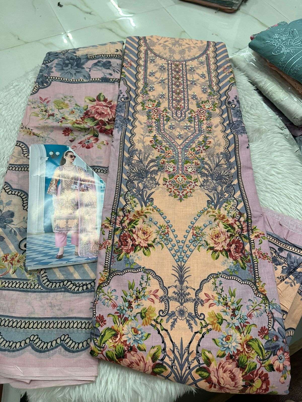 Falah Premium Cotton Collection Code - 26072 By Falah Designer Suits - 04