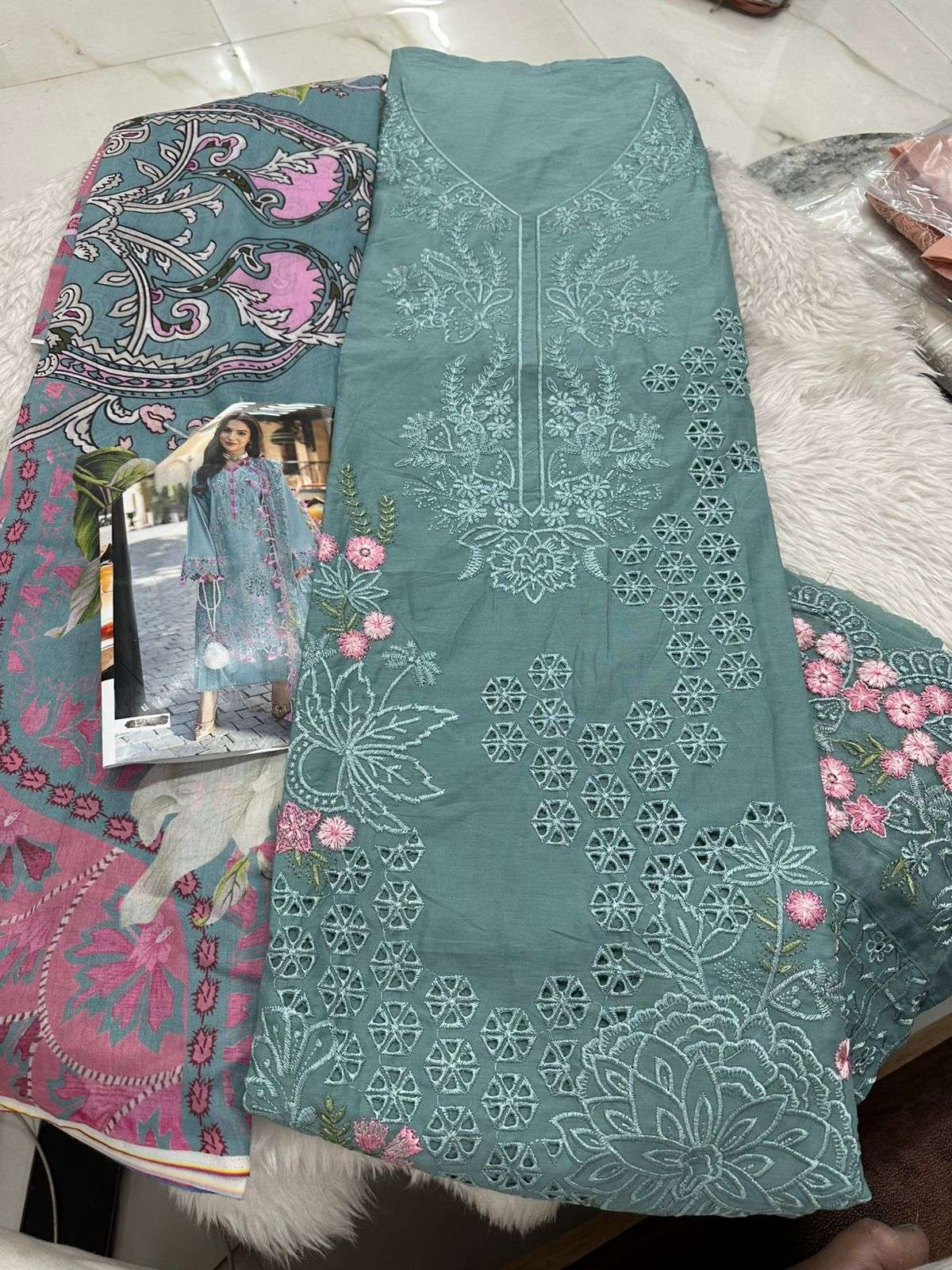 Falah Premium Cotton Collection Code - 26073 By Falah Designer Suits - 03