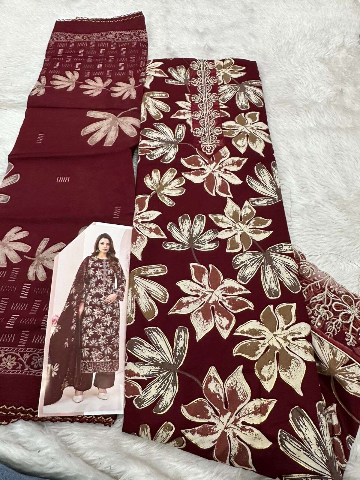 Falah Premium Cotton Rayon Collection Code - 26004 By Falah Designer Suits - 02