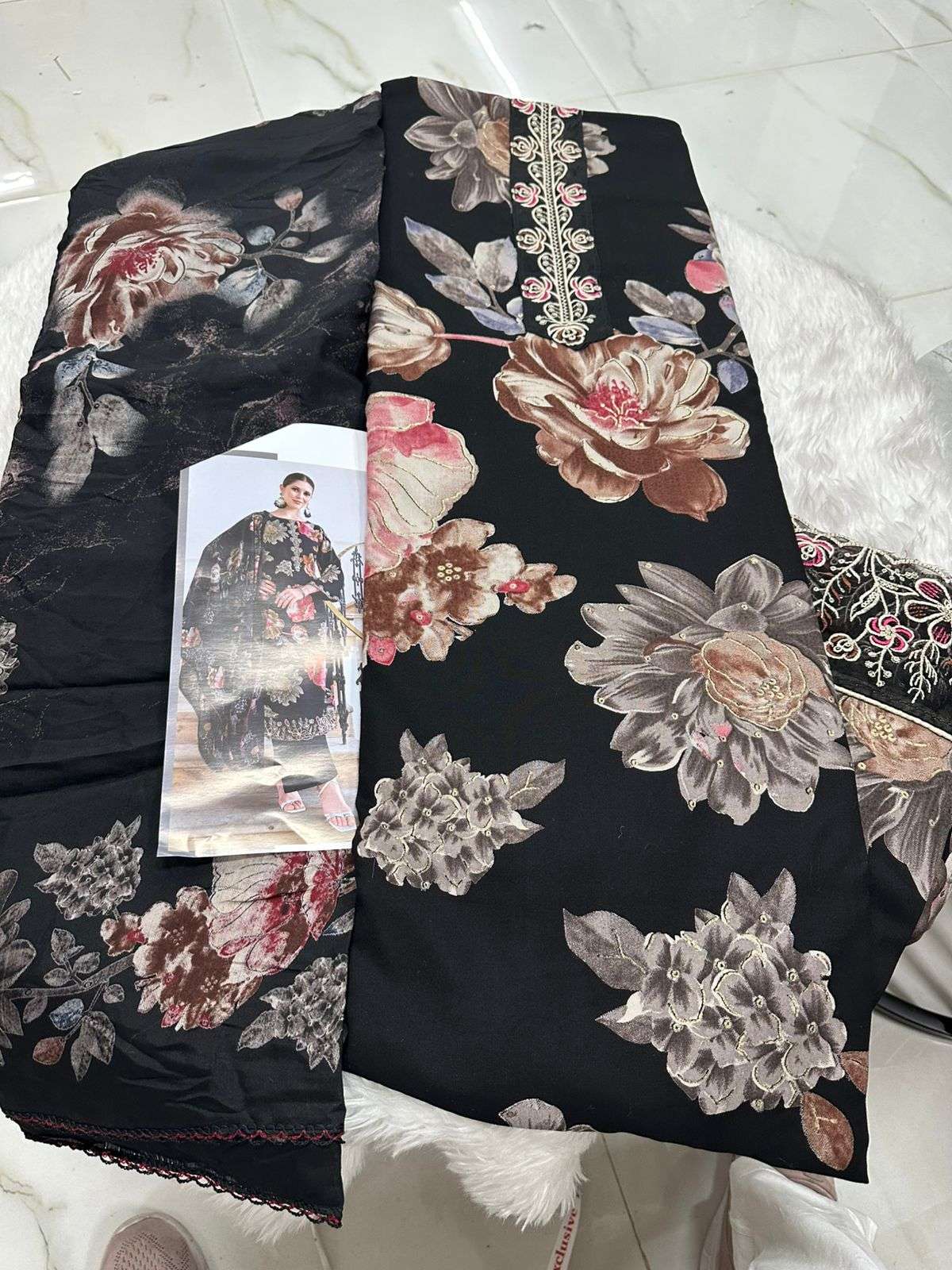 Falah Premium Cotton Rayon Collection Code - 26070 By Falah Designer - 03