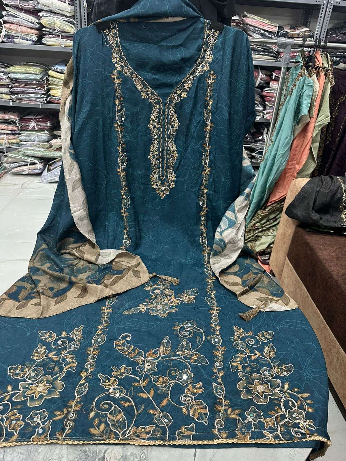 Falah Premium Maslin Collection Code - 30674 By Falah Designer Suits - 01