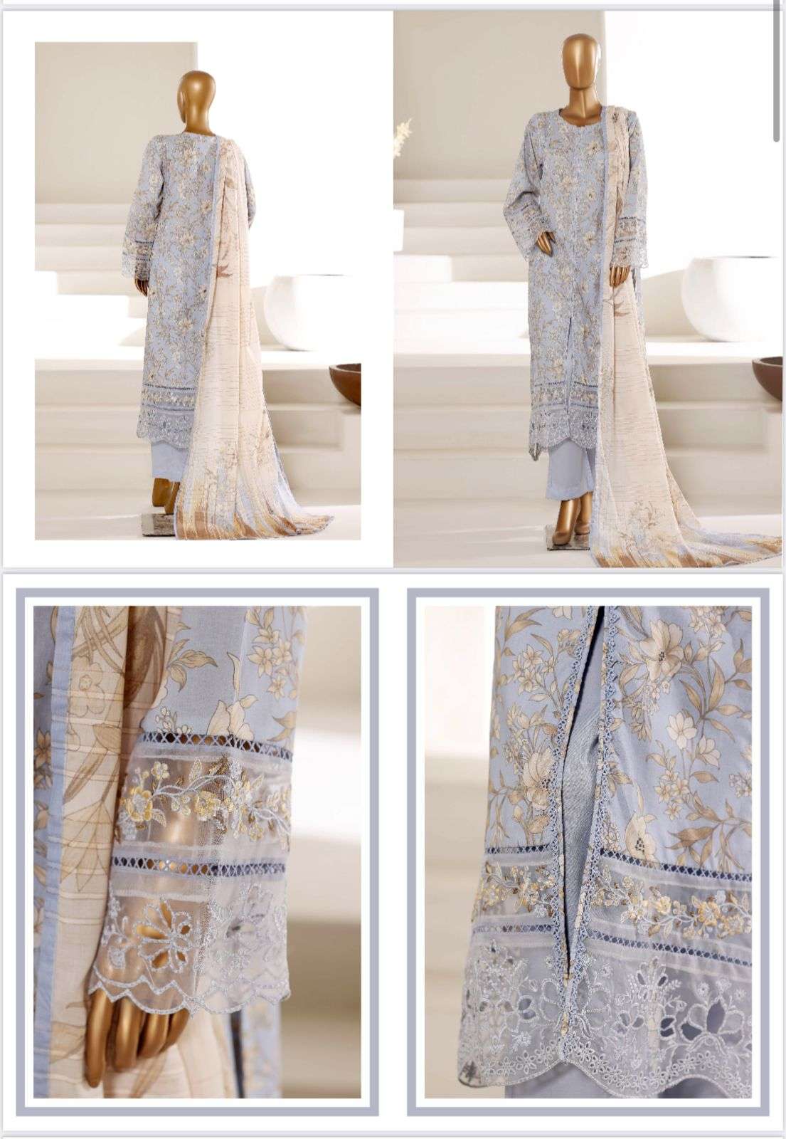 Festive Embroidered Lawn Collection 2026 Vol 1 by Sadabahar-06