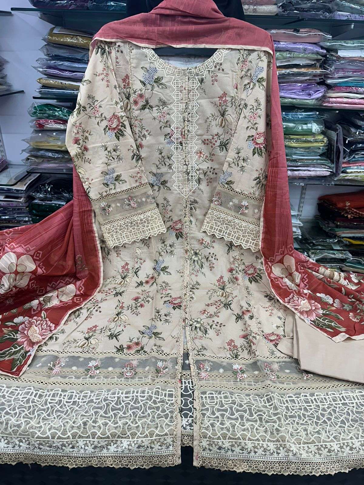 Festive Embroidered Lawn Collection 2026 Vol 1 by Sadabahar-09