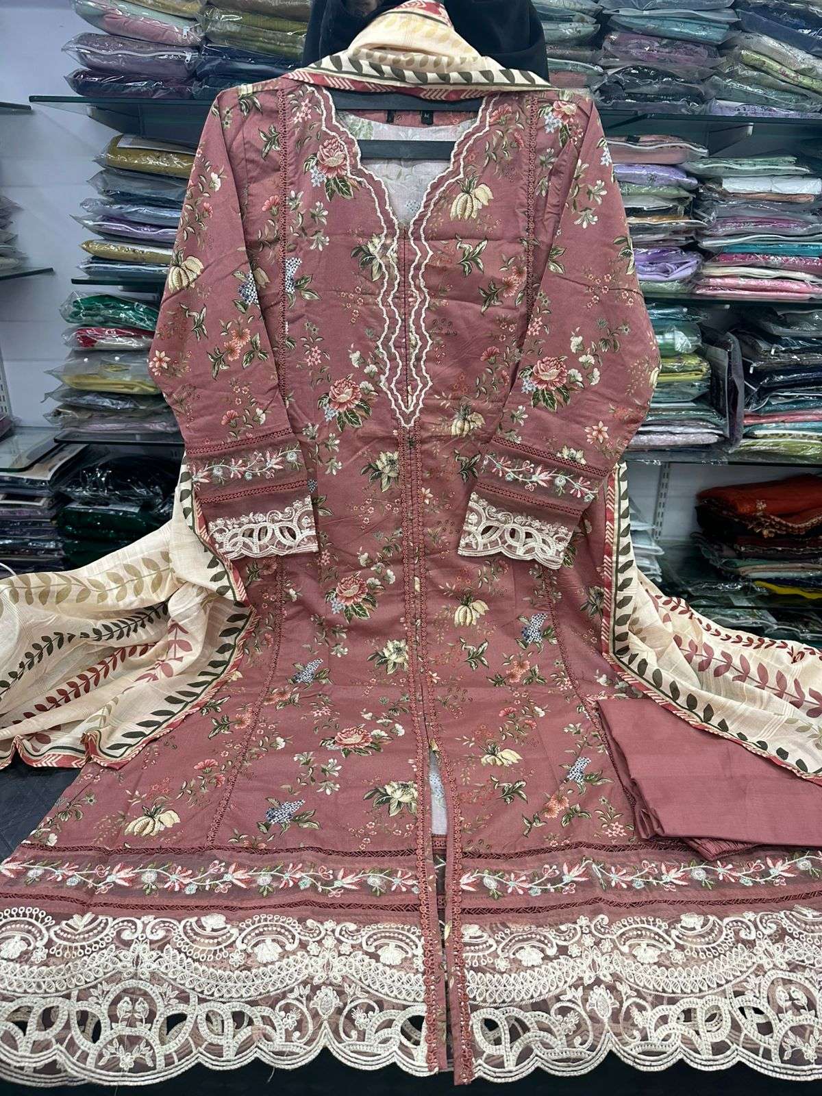 Festive Embroidered Lawn Collection 2026 Vol 1 by Sadabahar-12