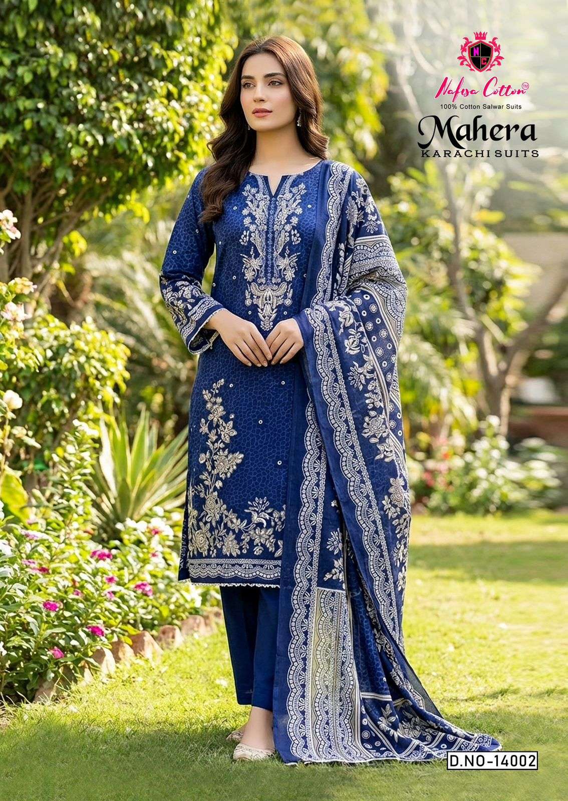 MAHERA KARACHI SUITS VOL - 14 BY NAFISA COTTON - 02