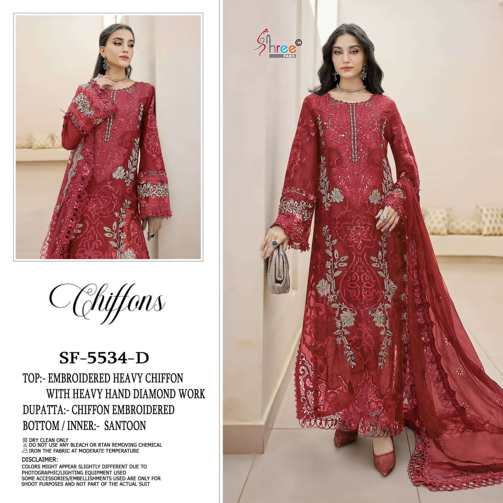 MARIA B CHIFFONS D.NO. SF - 5534 BY SHREE FABS - 03