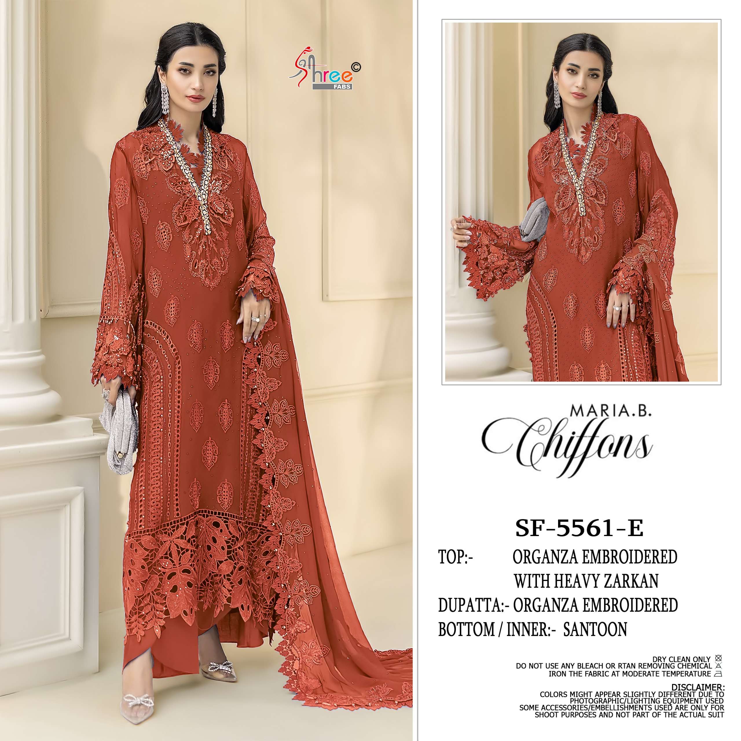 MARIA B CHIFFONS D.NO. SF - 5561 BY SHREE FABS - 01