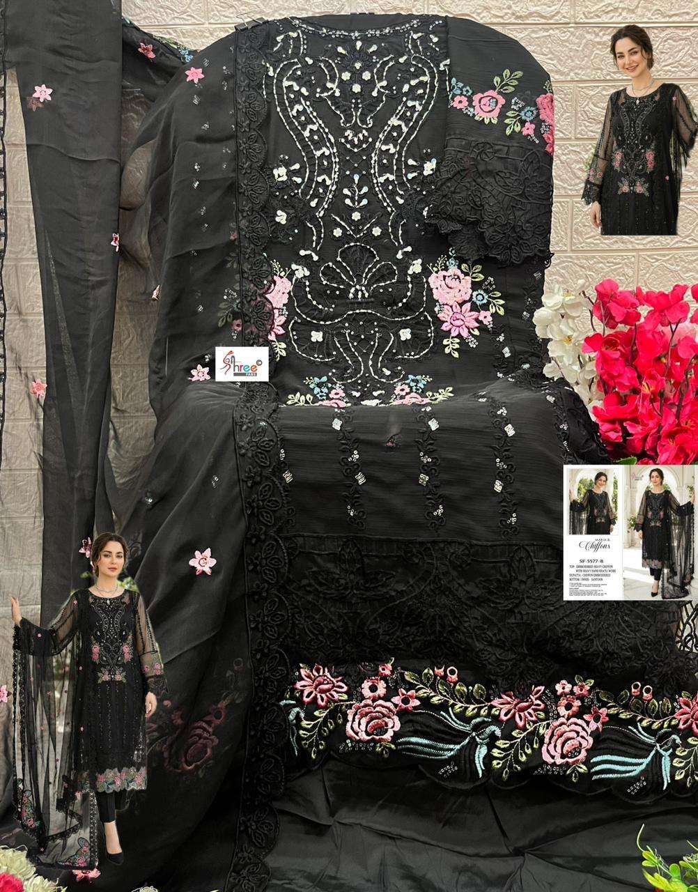 MARIA B CHIFFONS D.NO. SF - 5587 BY SHREE FABS - 06