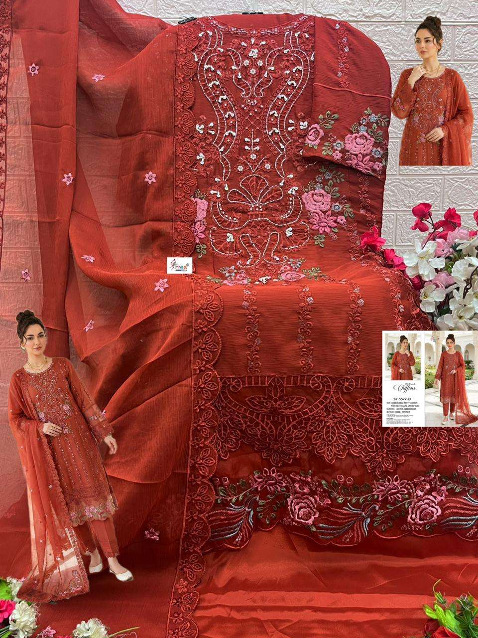 MARIA B CHIFFONS D.NO. SF - 5587 BY SHREE FABS - 08