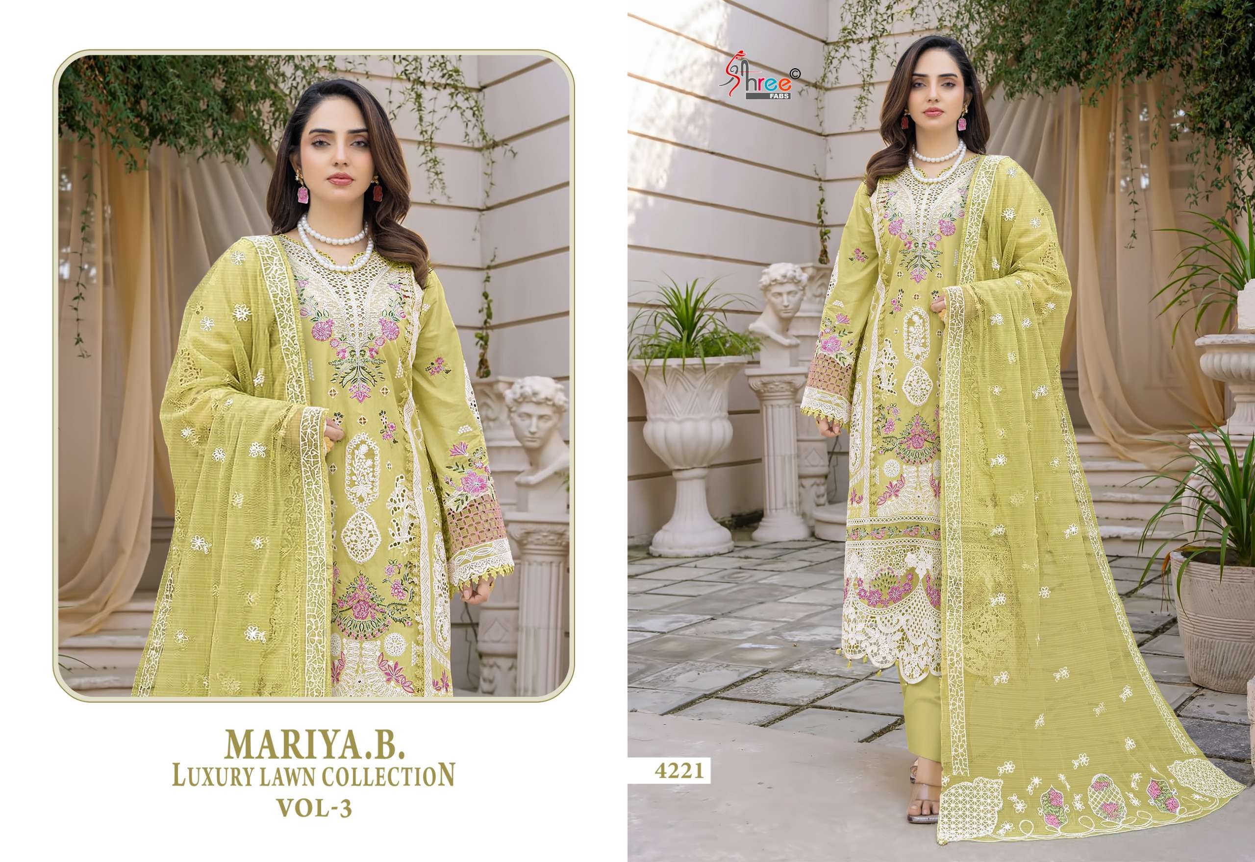 MARIYA.B LUXURY LAWN COLLECTION VOL - 03 BY SHREE FABS - 01
